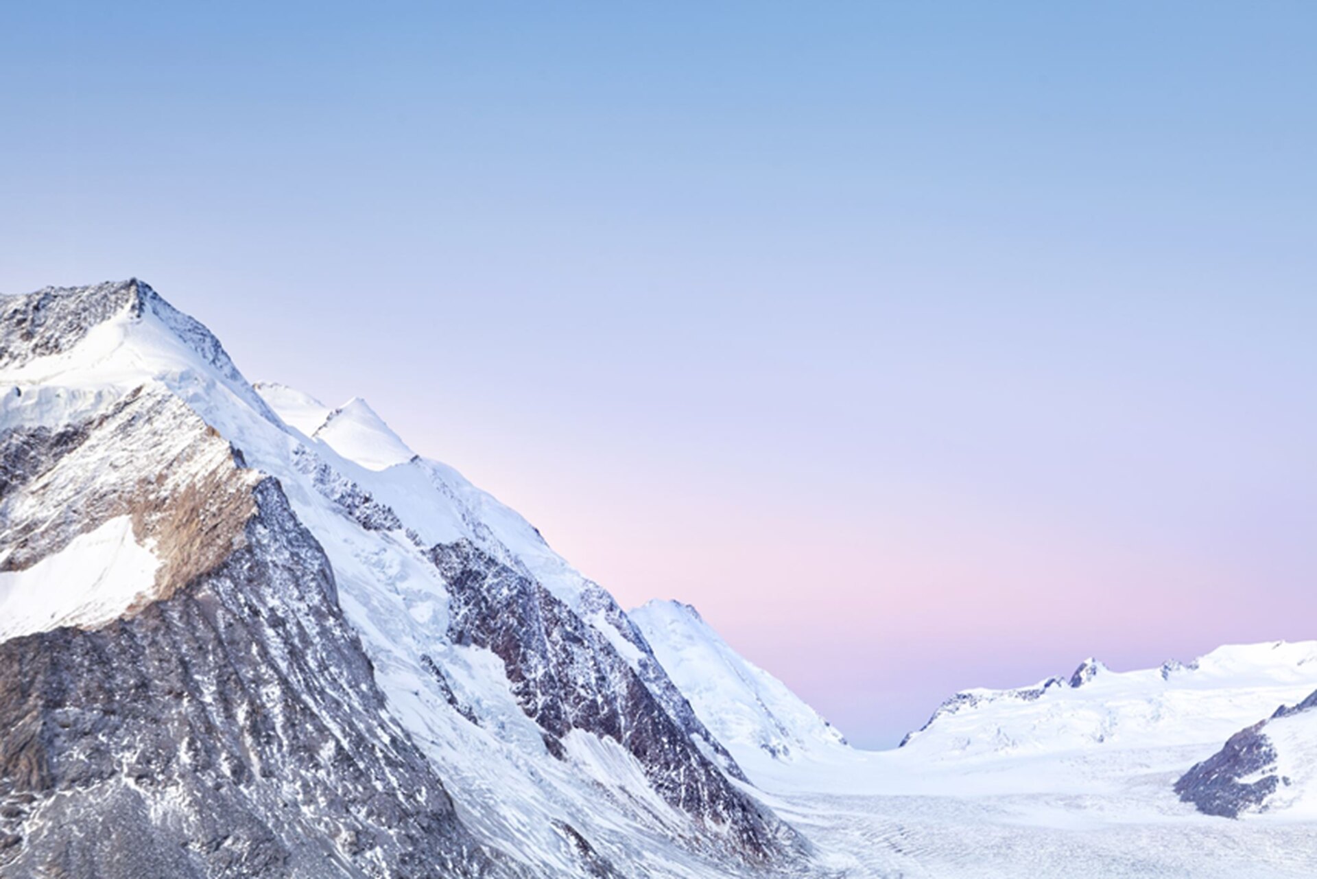 Mountain summit at dawn